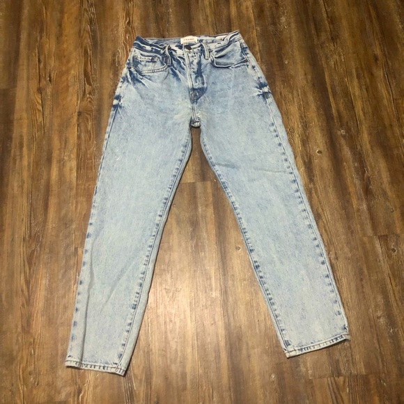 Frame Jeans Women's 24 Le Original Button Fly Straight Leg in Richlake Wash Deni - Picture 1 of 7